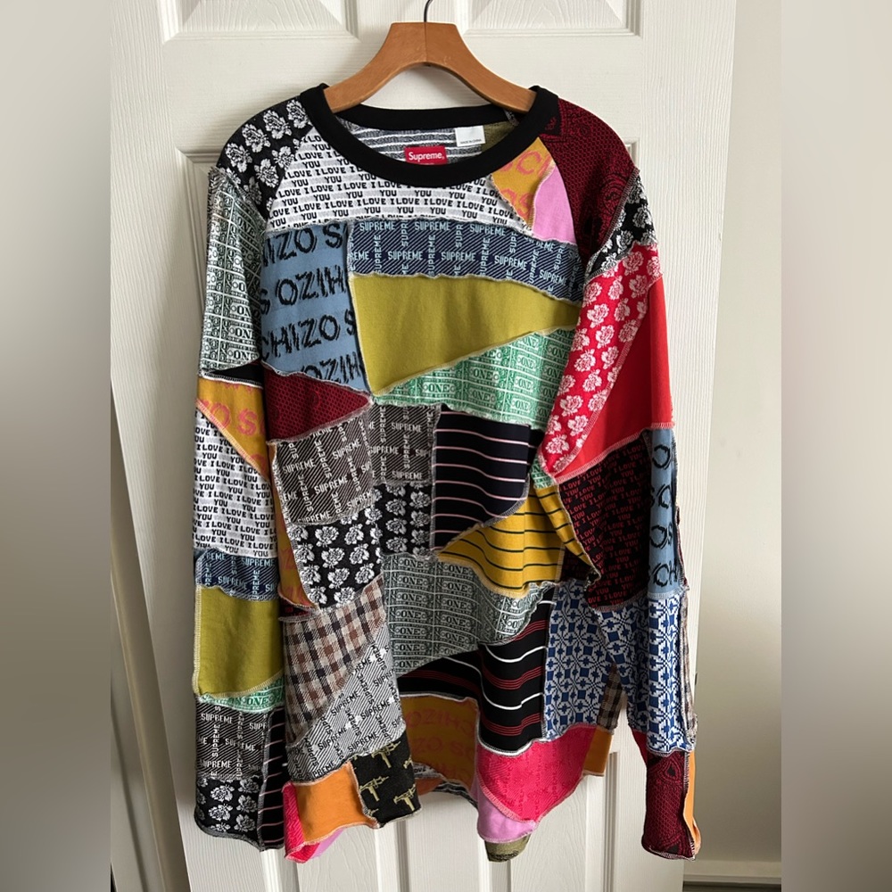 Supreme Patchwork Jacquard L/S Top